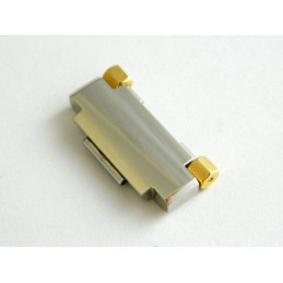Maillon acier et doré CORUM 17mm
