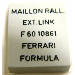 Maillon acier noir et doré FERRARI 16mm