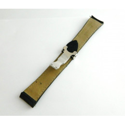 Bracelet croco noir BOUCHERON avec boucle déployante 24mm