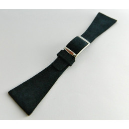 Bracelet cuir retourné bleu foncé HAMILTON 26mm avec boucle acier