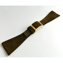 Bracelet cuir retourné marron HAMILTON 26mm avec boucle doré