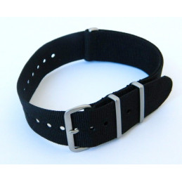 Bracelet NATO Noir 20mm