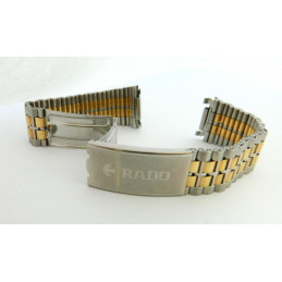 Bracelet or/acier RADO 20mm