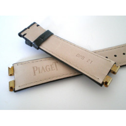 Bracelet PIAGET croco noir 21mm