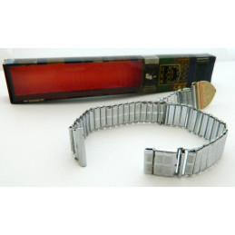 Ancien bracelet ZRC extensible chromé, 21,38mm