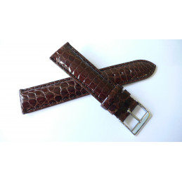 Bracelet croco rembordé 20mm