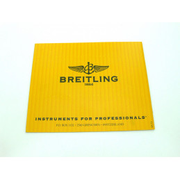 Breitling Service booklet for Chronomat in French