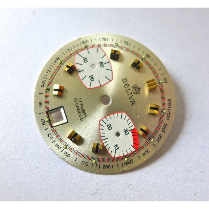 Cadran chronographe valjoux - diamètre 30.68 mm