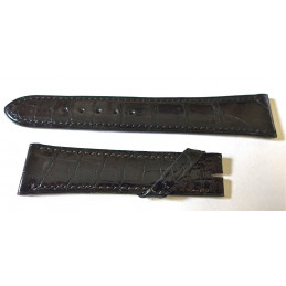 Bracelet croco Eterna cousu main ancien 20mm