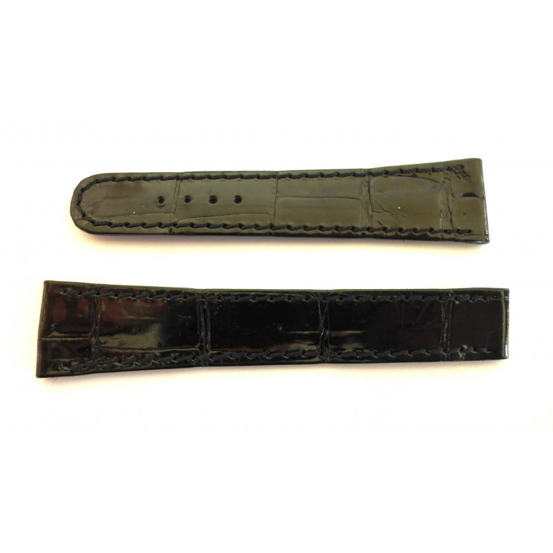 Bracelet crocodile noir CHOPARD 17,5mm