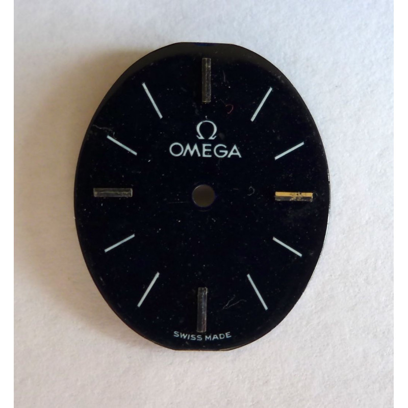 Omega black lacquered dial