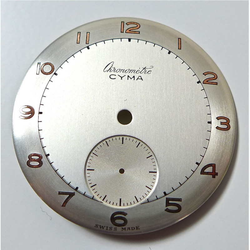 Cadran Chronometre Cyma diametre 30.47 mm