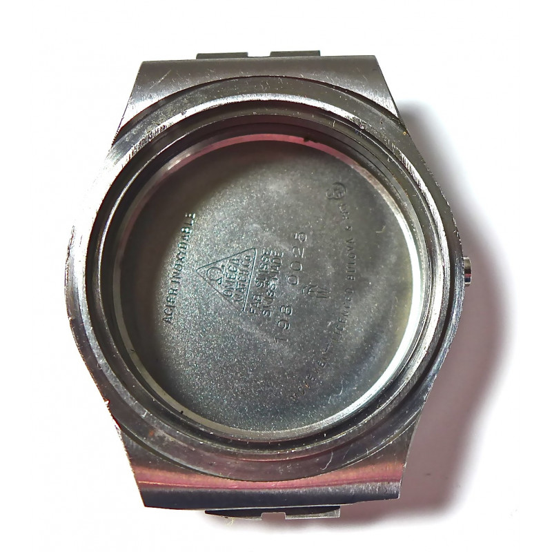 Omega steel watch case ref 198.0025