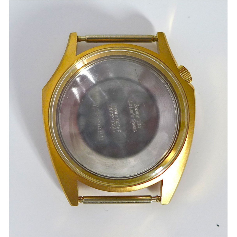 ZODIAC Olympos Assymetric stainless steel case NOS
