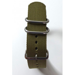 NATO Bracelet vert kaki  22 mm