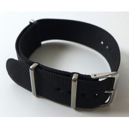 NATO Bracelet noir 20 mm