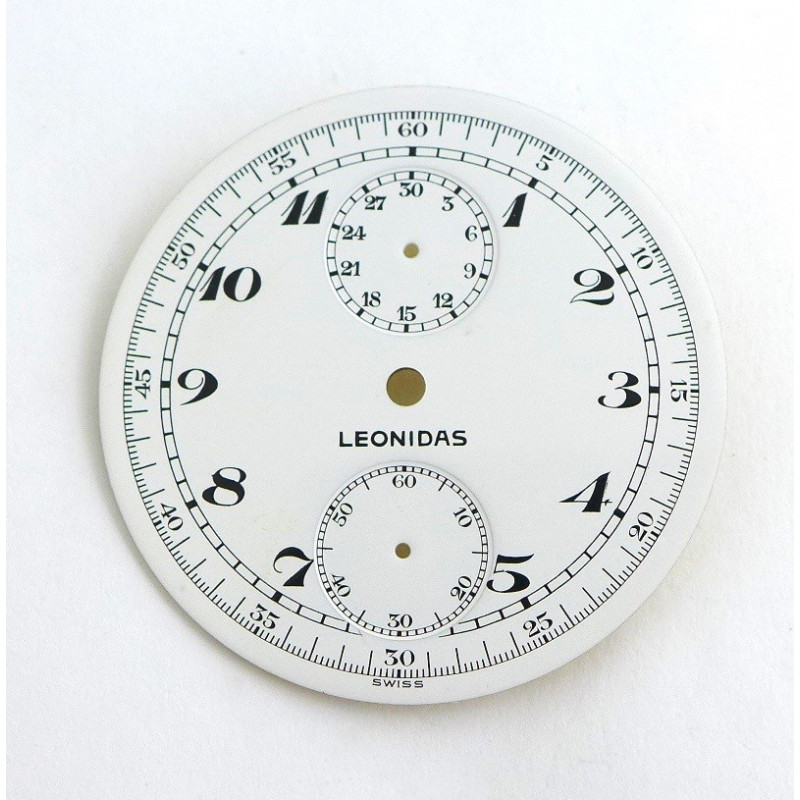 Cadran de chrono gousset Leonidas - Diamètre 45,08 mm