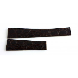 Croco strap for déployant buckle 18 mm