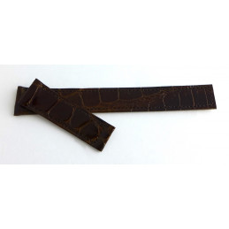 Croco strap for déployant buckle 16 mm