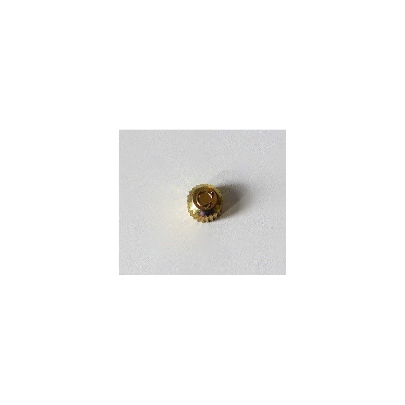 Omega, couronne plaquée or 3,72 mm / épaisseur : 2,76 mm