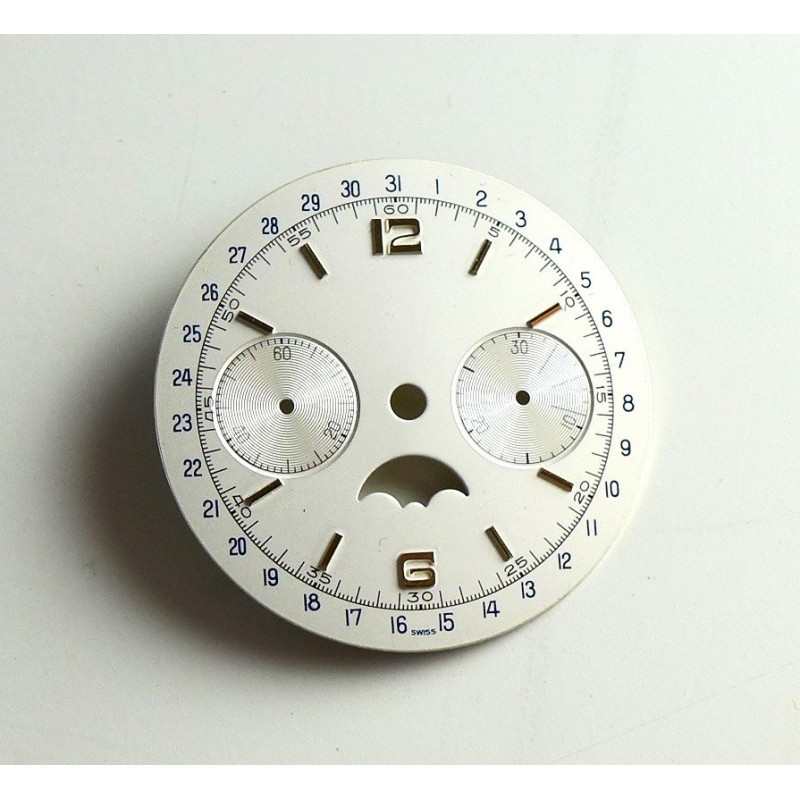 Cadran de chrono Valjoux, diamètre 33.50 mm