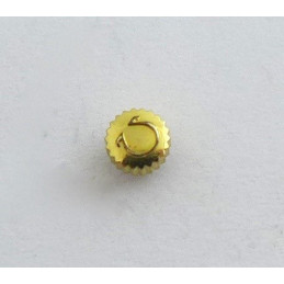 Omega, gold plated crown 3.45 mm