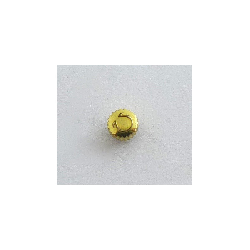 Omega, gold plated crown 3.45 mm
