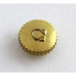 Omega,  gold plated crown  5,80 mm