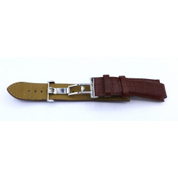 Tissot, leather strap 23 mm with folding buckle