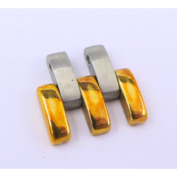 Cartier -  Junction link  steel/gold 6 screw PM - 40832825