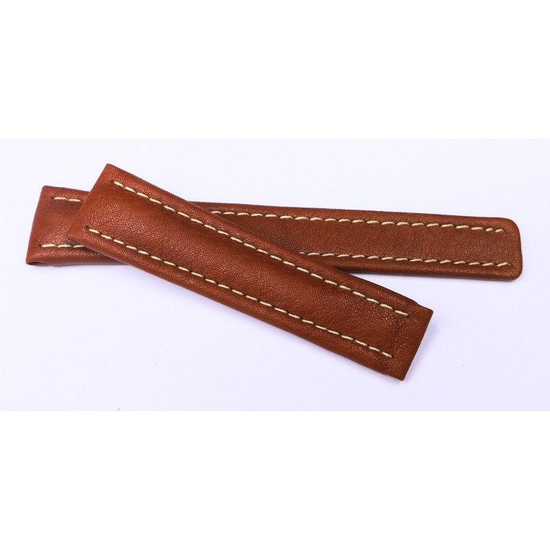Leather strap Breitling 19 mm