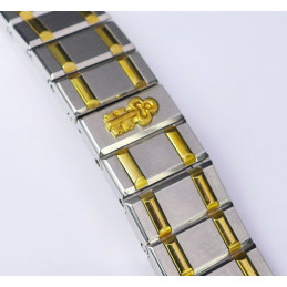 CORUM  steel gold strap