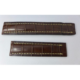 Bracelet crocodile 22/20mm compatible Breitling