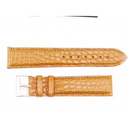 Bracelet crocodile véritable 20 mm