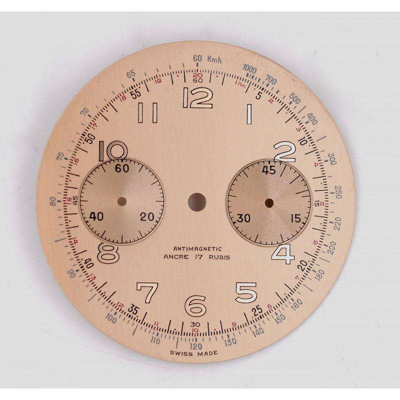Cadran de chronographe Landeron 48,  34mm
