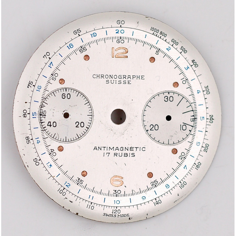 Cadran de chronographe Landeron 48,  32mm