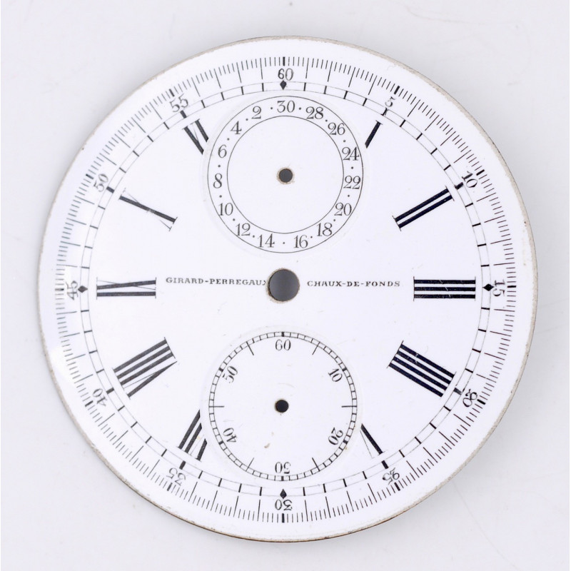 Cadran de chrono montre gousset  GIRARD-PERREGAUX 44mm