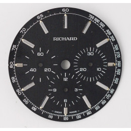 Cadran de chrono RICHARD diamètre 30,50 mm