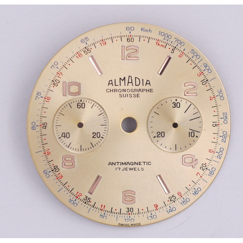 Cadran de chronographe Landeron 48  33.5mm