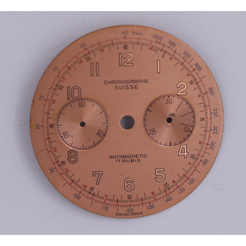 Cadran de chronographe Landeron 48  34.8mm