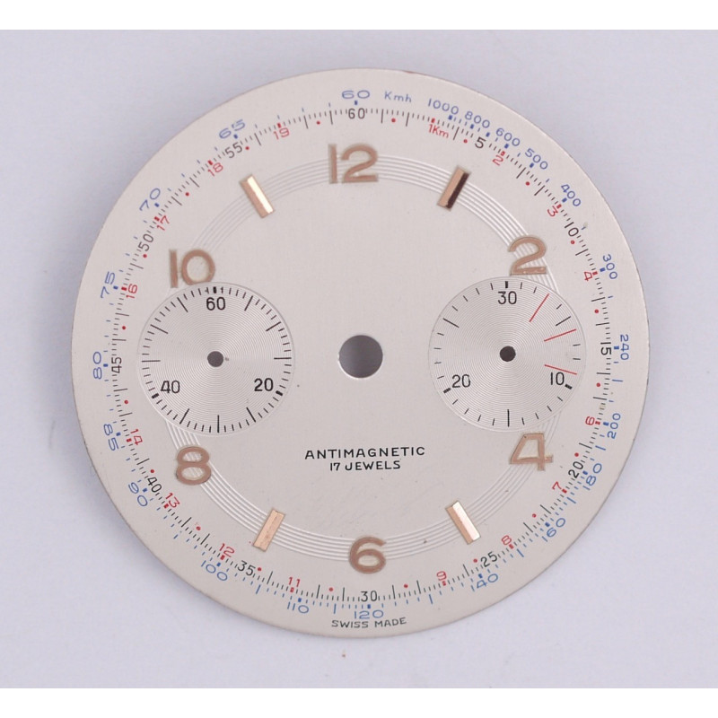 Cadran de chronographe Landeron 48  34.5mm