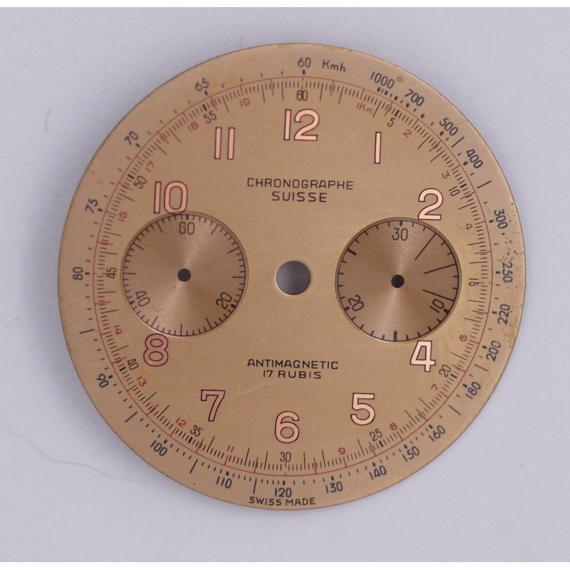 Landeron 48 chrono dial, diameter 34.8 mm