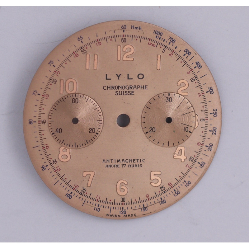 Cadran de chronographe Landeron 48  33.8mm