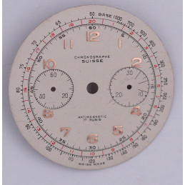 Cadran de chronographe Landeron 48  34mm