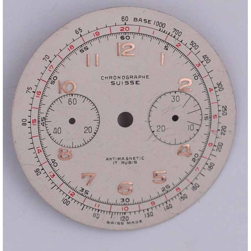 Landeron 48 chrono dial, diameter 34 mm