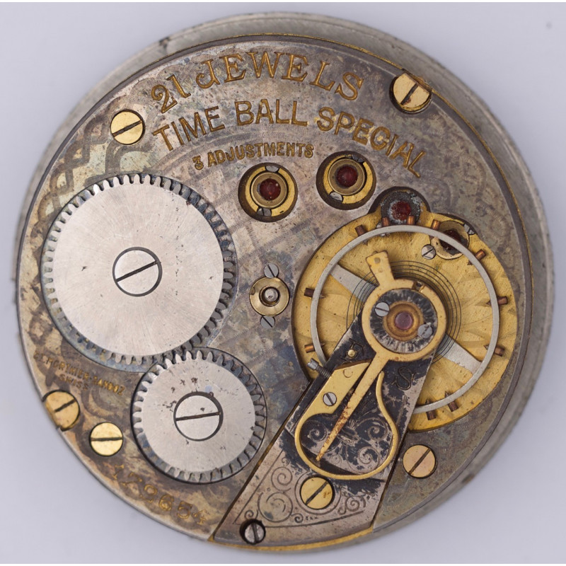 Pocket watch movement 38 mm time ball special