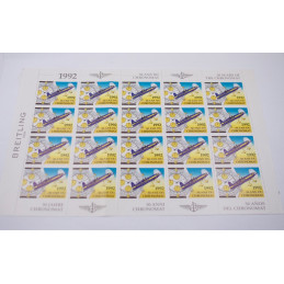 Breitling planche de timbres 50 ans de Chronomat