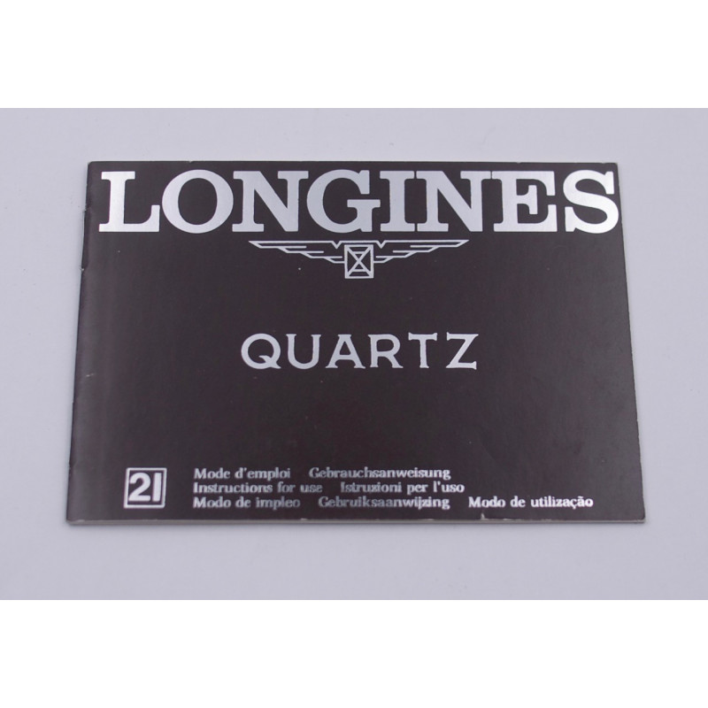 Longines mode d'emploi quartz L729.2