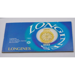 Original Longines watches 1972 catalog