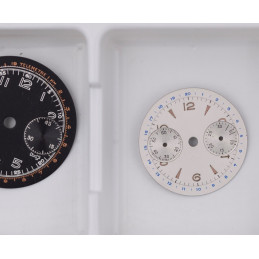 rare cadran pour petit chronographe 23mm